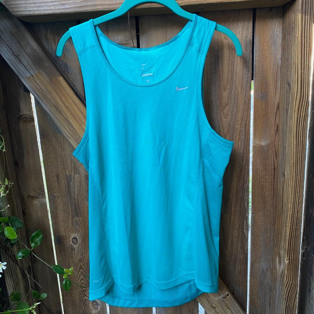 Nike Womens Blue Dri-Fit Tank Top Size Small
